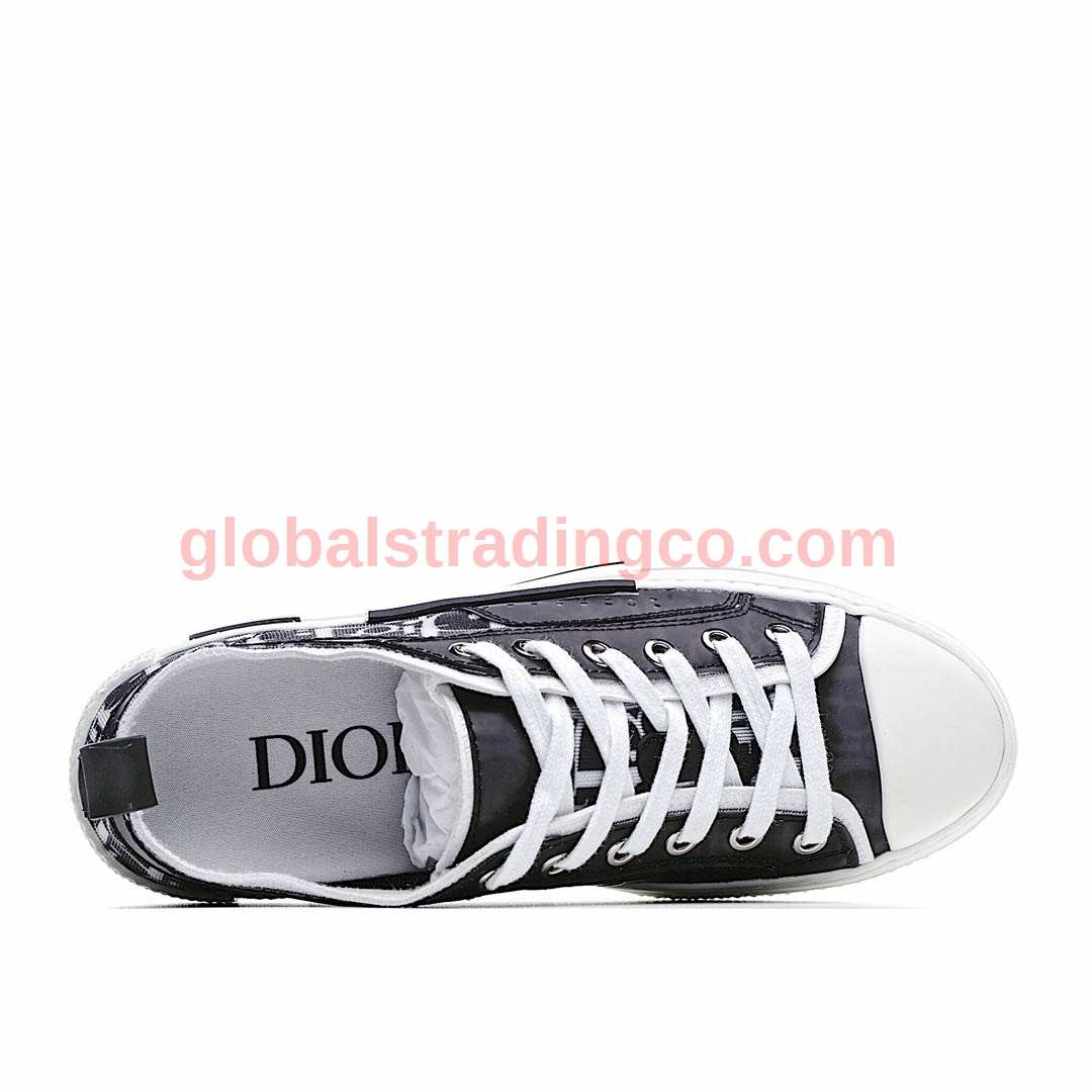 Dior B23 Oblique Slip-on Low Top Sneakers Sheer Print Sneakers